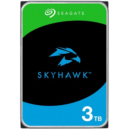 HDD Video Surveillance SEAGATE SkyHawk 3TB CMR (3.5", 256MB, SATA 6Gbps, RV Sensors, Rescue Data Recovery Services 3 ani, 180TB/