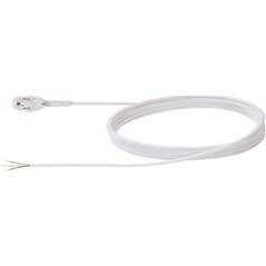 Cordon alimentare H05VV-F 3G1, 3m, Alb
