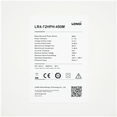 MONO SOLAR PANEL LONGI LR4-72HPH-450M