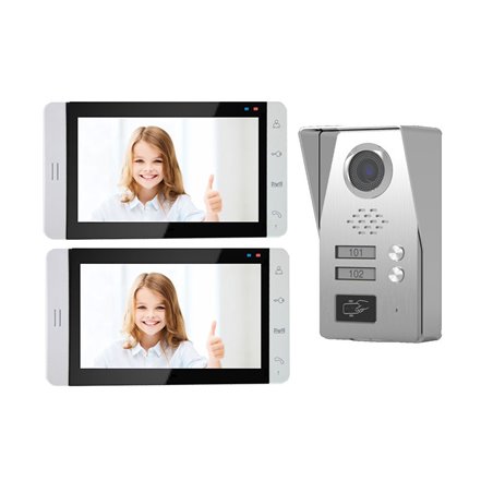 Kit videointerfon color 7" 2 familii Tongwei DP-705