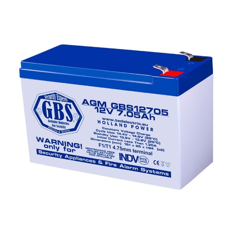 ACUMULATOR AGM VRLA 12V 7.05AH BA088472 TED ELECTRIC ACUMULATOR AGM VRLA 12V 7.05AH BA088472 TED ELECTRIC