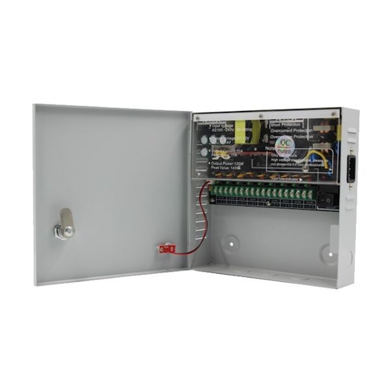 Sursa alimentare CCTV 12V 10A 9 iesiri STR1210-09C