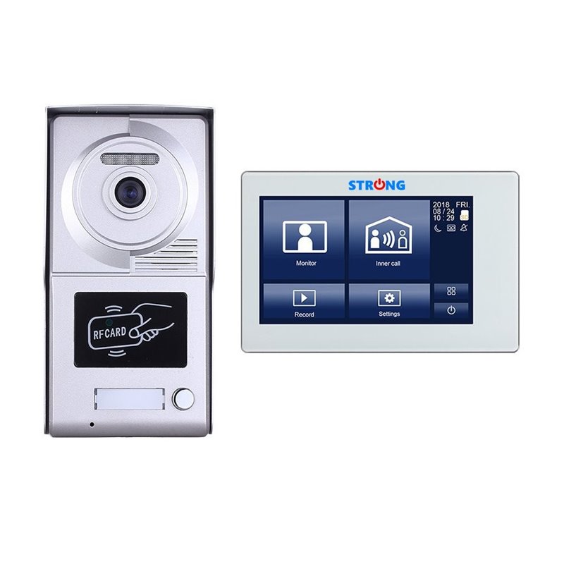 VIDEOINTERFON IP CU CITITOR DE CARD 7" STRONG-1 VIDEOINTERFON IP CU CITITOR DE CARD 7" STRONG-1