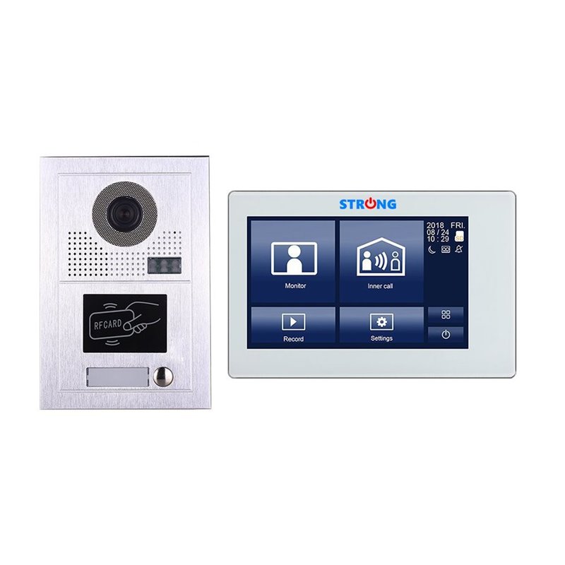 VIDEOINTERFON IP CU CITITOR DE CARD 7" STRONG-12 VIDEOINTERFON IP CU CITITOR DE CARD 7" STRONG-12