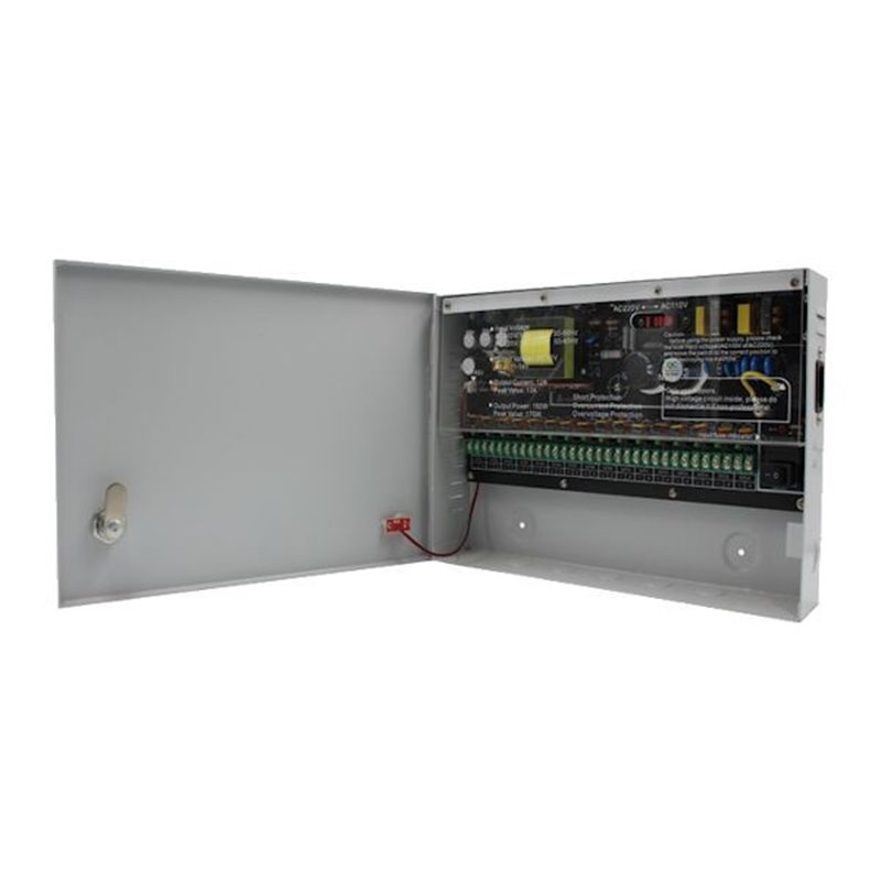 Sursa alimentare CCTV 12V 12A 16 iesiri STR1212-16C Sursa alimentare CCTV 12V 12A 16 iesiri STR1212-16C