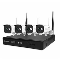 SISTEM SUPRAVEGHERE VIDEO IP WIRELESS NVR 4 CAMERE SRICAM NVS001