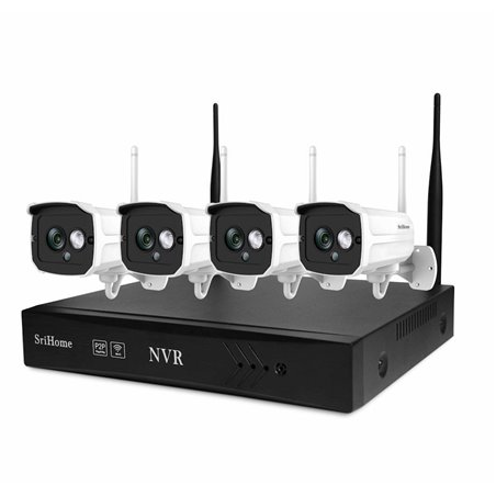 SISTEM SUPRAVEGHERE VIDEO IP WIRELESS NVR 4 CAMERE SRICAM NVS001
