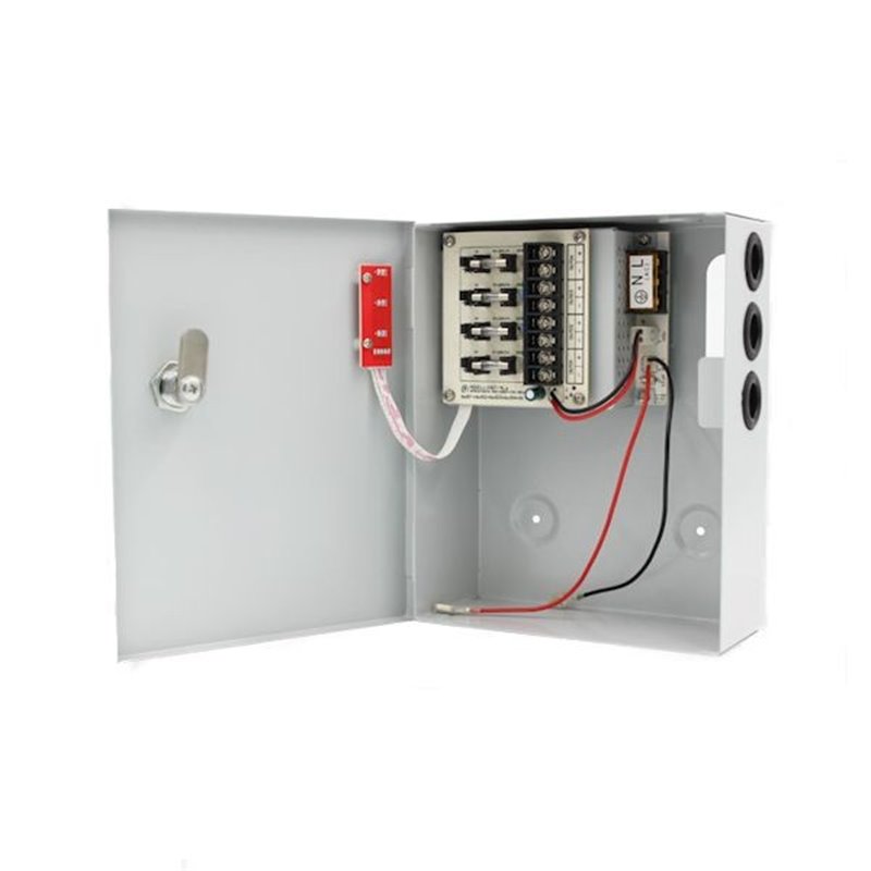 Sursa alimentare CCTV 12V 3A 4 iesiri cu backup STR1203-04CB Sursa alimentare CCTV 12V 3A 4 iesiri cu backup STR1203-04CB