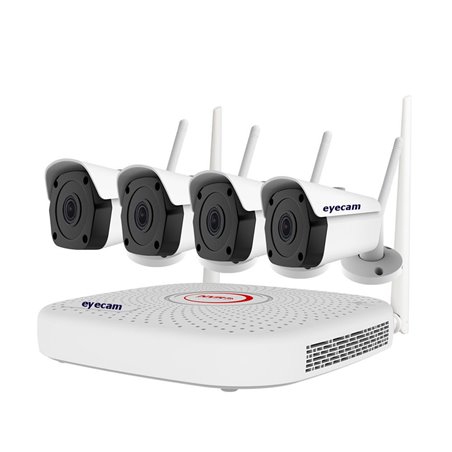Sistem supraveghere video WiFi 5MP 25M 4 camere Eyecam