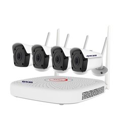 Sistem supraveghere video WiFi 8MP 25M 4 camere Eyecam