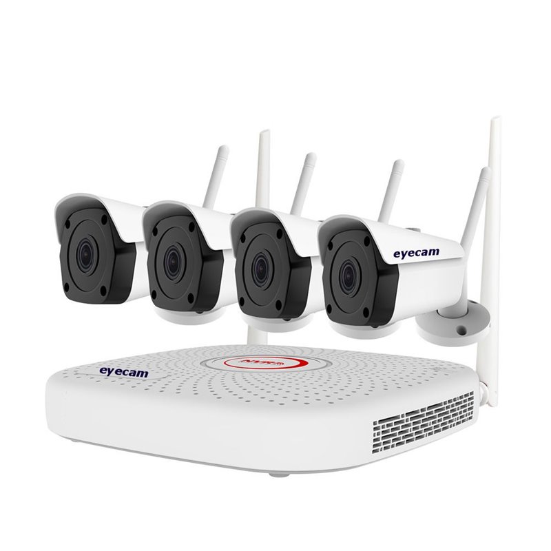 Sistem supraveghere video WiFi 8MP 25M 4 camere Eyecam Sistem supraveghere video WiFi 8MP 25M 4 camere Eyecam