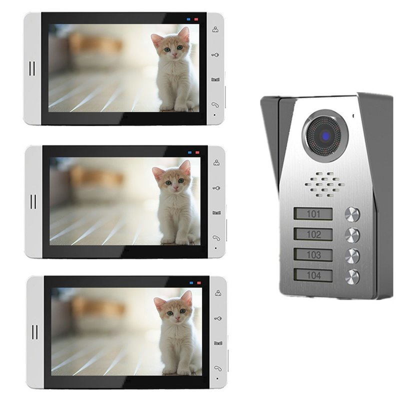 Videointerfon color 7" 3 familii Tongwei DP-705R Videointerfon color 7" 3 familii Tongwei DP-705R