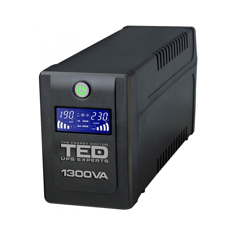 UPS 1300VA LINE INTERACTIVE CU STABILIZATOR 4 IESIRI SCHUKO UPS 1300VA LINE INTERACTIVE CU STABILIZATOR 4 IESIRI SCHUKO