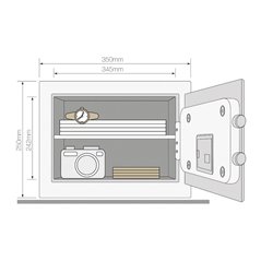 Seif compact de inalta siguranta Yale YSEB/250/EB1