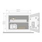 Seif compact de inalta siguranta Yale YSEB/250/EB1 Seif compact de inalta siguranta Yale YSEB/250/EB1