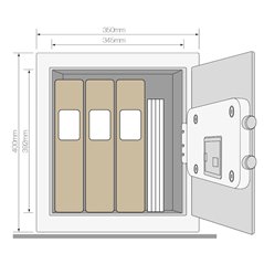 Seif compact de inalta siguranta Yale YSEB/400/EB1