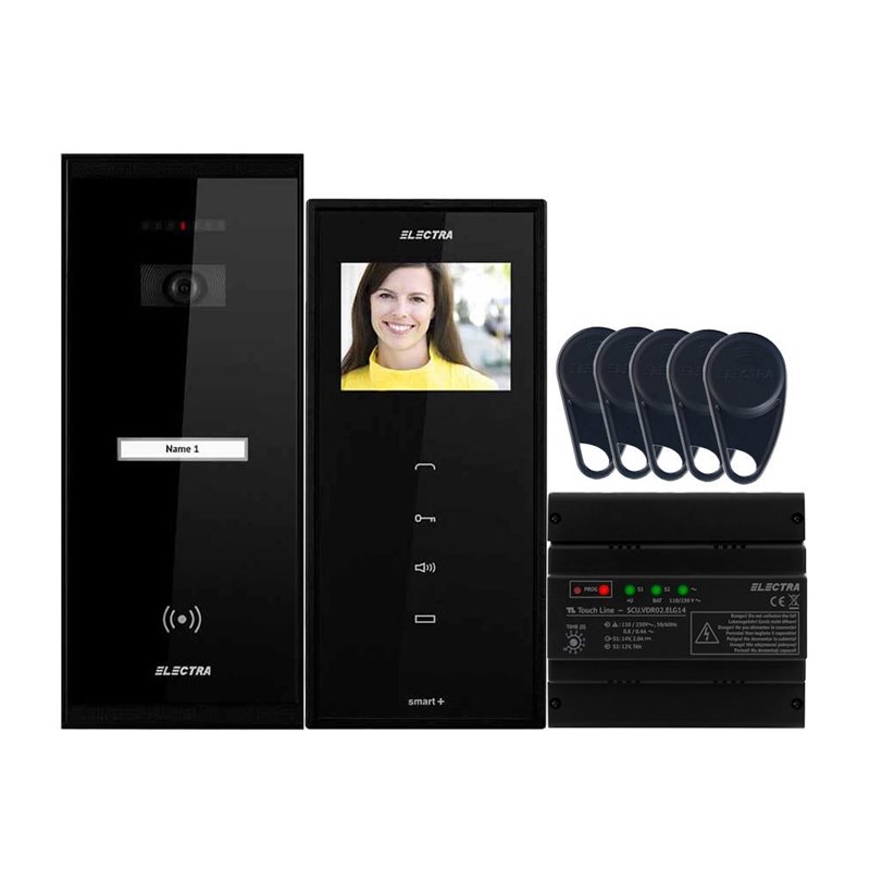 Videointerfon Electra Smart+ 3.5” pentru o familie montaj aparent Videointerfon Electra Smart+ 3.5” pentru o familie montaj aparent
