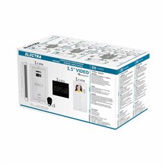 Videointerfon Electra Smart+ 3.5” pentru o familie montaj incastrat - alb