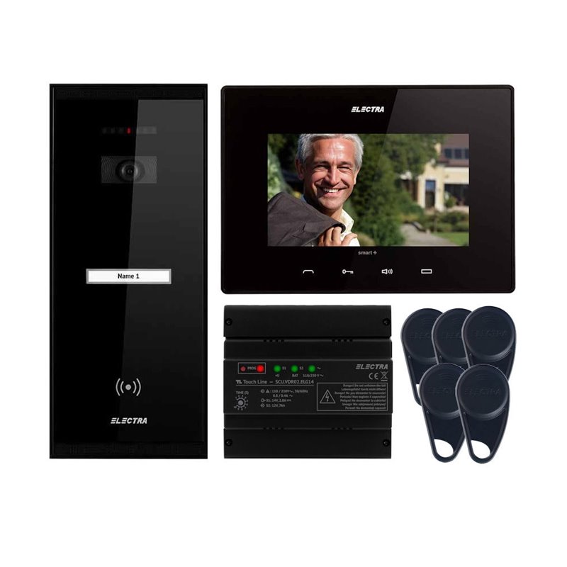 Videointerfon Electra Smart+ 7” pentru o familie montaj aparent Videointerfon Electra Smart+ 7” pentru o familie montaj aparent
