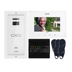 Videointerfon Electra Smart+ 7” pentru o familie montaj incastrat - alb