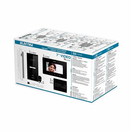 Videointerfon Electra Extra 7” pentru o familie montaj aparent