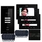 Videointerfon Electra Extra 7” pentru 3 familii montaj incastrat - negru Videointerfon Electra Extra 7” pentru 3 familii montaj incastrat - negru