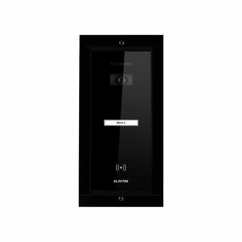 Panou video exterior Electra Smart incastrat negru Panou video exterior Electra Smart incastrat negru