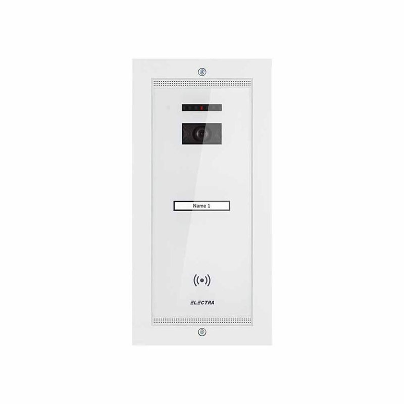 Panou video exterior Electra Smart incastrat alb