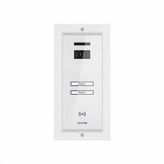 Panou video exterior Electra Smart pentru 2 familii incastrat alb