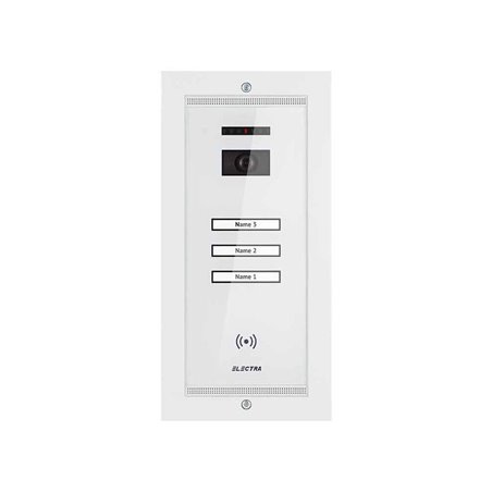Panou video smart exterior Electra 3 familii montaj incastrat alb
