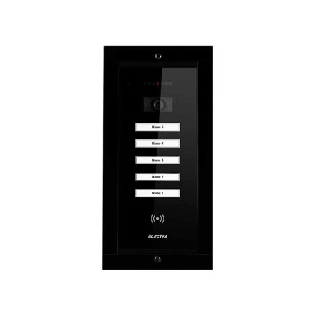 Panou video smart exterior Electra 5 familii montaj incastrat negru