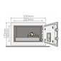 Seif standard mini cu cifru Yale YSV/170/DB1/P - roz Seif standard mini cu cifru Yale YSV/170/DB1/P - roz