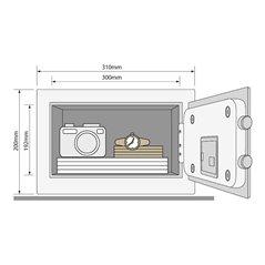 YaleSeif standard compact cu cifru Yale YSV/200/DB1