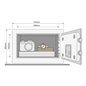 Seif standard compact cu cifru Yale YSV/200/DB1 Seif standard compact cu cifru Yale YSV/200/DB1