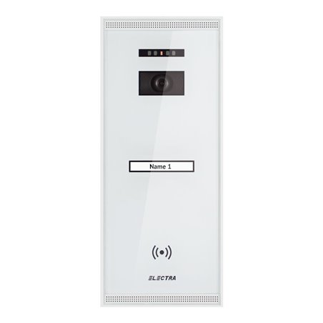 Panou video exterior Electra Smart 1 familie montaj aparent - alb