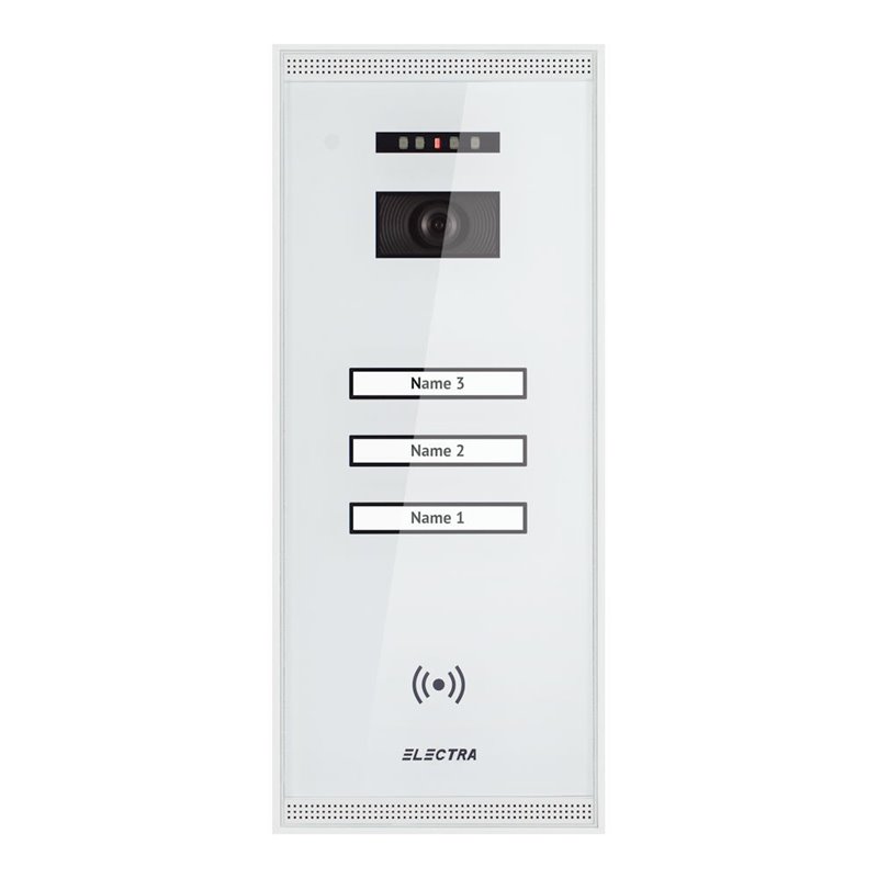 Panou video exterior Electra Smart 3 familii montaj aparent - alb