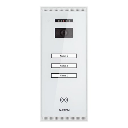 Panou video exterior Electra Smart 3 familii montaj aparent - alb