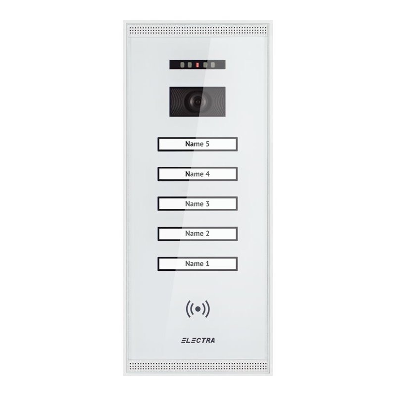 Panou video exterior Electra Smart 5 familii montaj aparent - alb