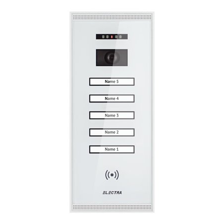 Panou video exterior Electra Smart 5 familii montaj aparent - alb