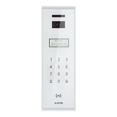 Panou video exterior Electra Smart pentru blocuri montaj aparent - alb