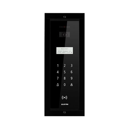 PANOU EXTERIOR VIDEO smart Electra – negru, incastrat