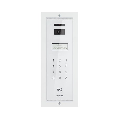 PANOU EXTERIOR VIDEO smart Electra – alb, incastrat