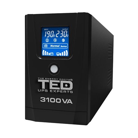 UPS 3100VA 1800W line interactive cu stabilizator 3 iesiri schuko