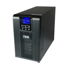 TEDUPS TED 2100VA / 1400W Online dubla conversie cu 2 x iesiri Schuko + 2 x iesiri IEC C13