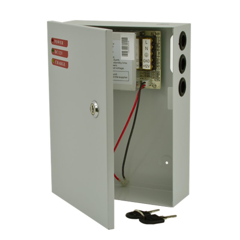 Sursa de alimentare 12V, 5A, back-up in cabinet metalic SDC-12-5B Sursa de alimentare 12V, 5A, back-up in cabinet metalic SDC-12-5B