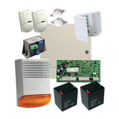 Kit alarma la efractie DSC cu sirena exterioara KIT1616EXT-BS1