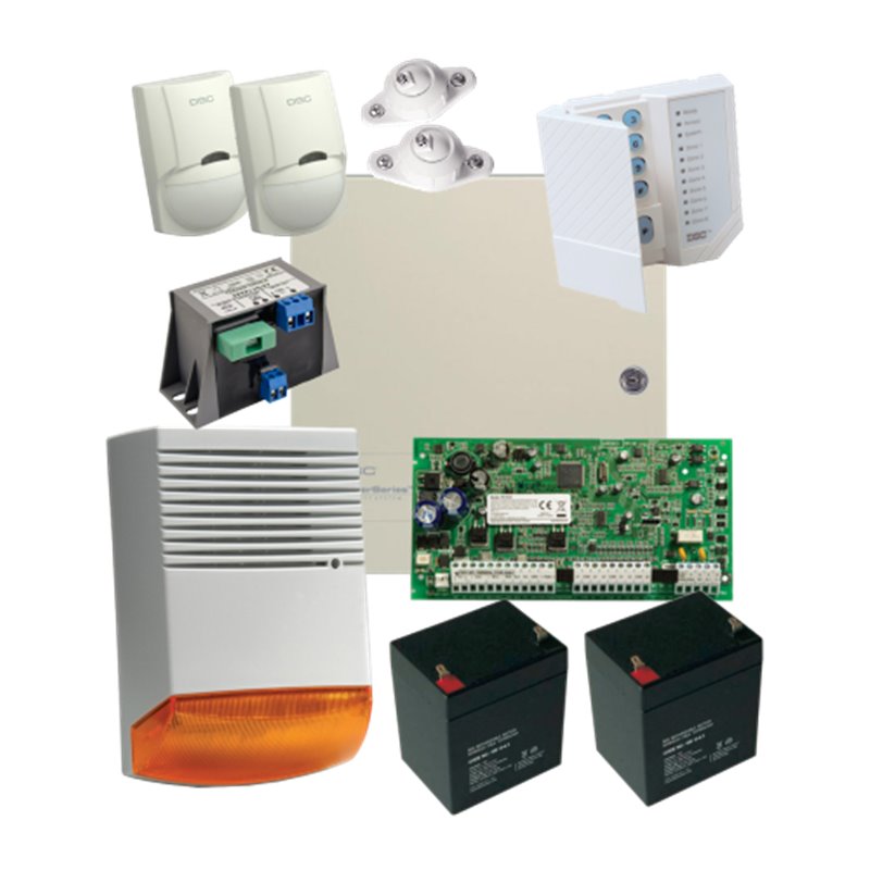 Kit alarma la efractie DSC cu sirena exterioara KIT1616EXT-BS1 Kit alarma la efractie DSC cu sirena exterioara KIT1616EXT-BS1