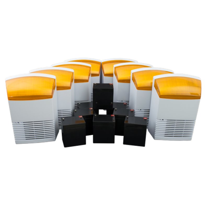 KIT 8 sirene de exterior + 8 acumulatori 12V, 4Ah BS1X8+8AC KIT 8 sirene de exterior + 8 acumulatori 12V, 4Ah BS1X8+8AC