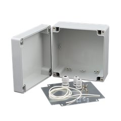 Doza exterior cu placa metalica montaj echipamente AWO603