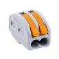 Conector derivatie tip WAGO 2 fire (10 buc.) W-412 Conector derivatie tip WAGO 2 fire (10 buc.) W-412
